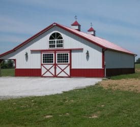 Horse Stall Pole Barn