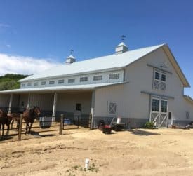 Horse Stall Pole Barn