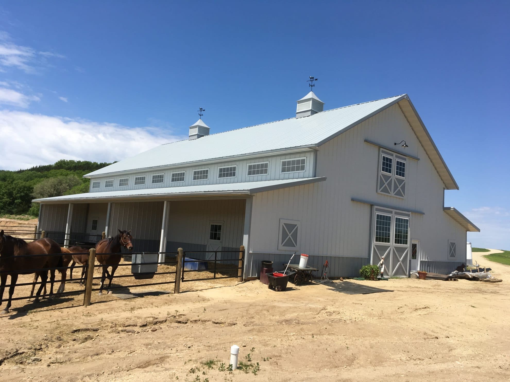 Horse Stall Pole Barn