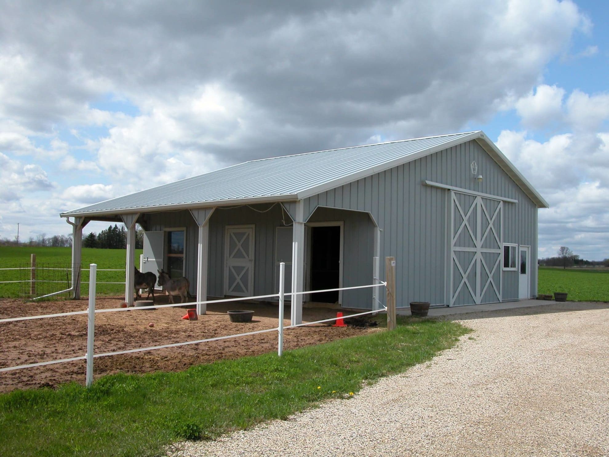 Horse Stall Pole Barn