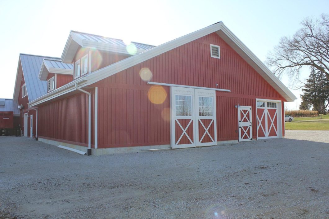 Pole Barn Home Storage Entrance
