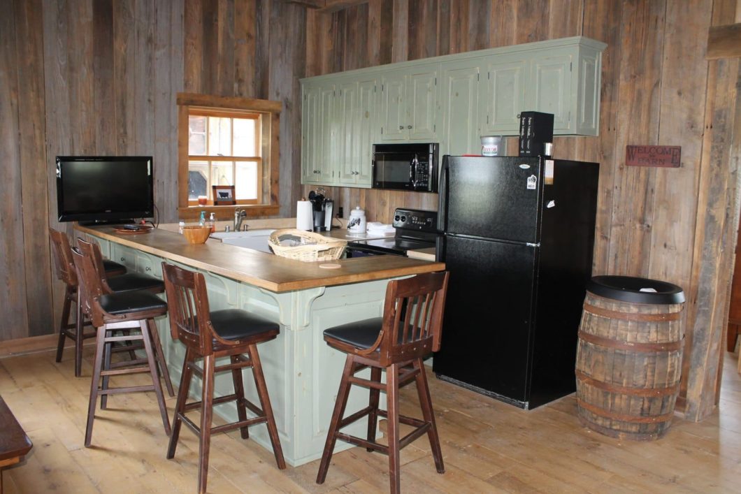 Rustic Pole Barn Home Kitchen