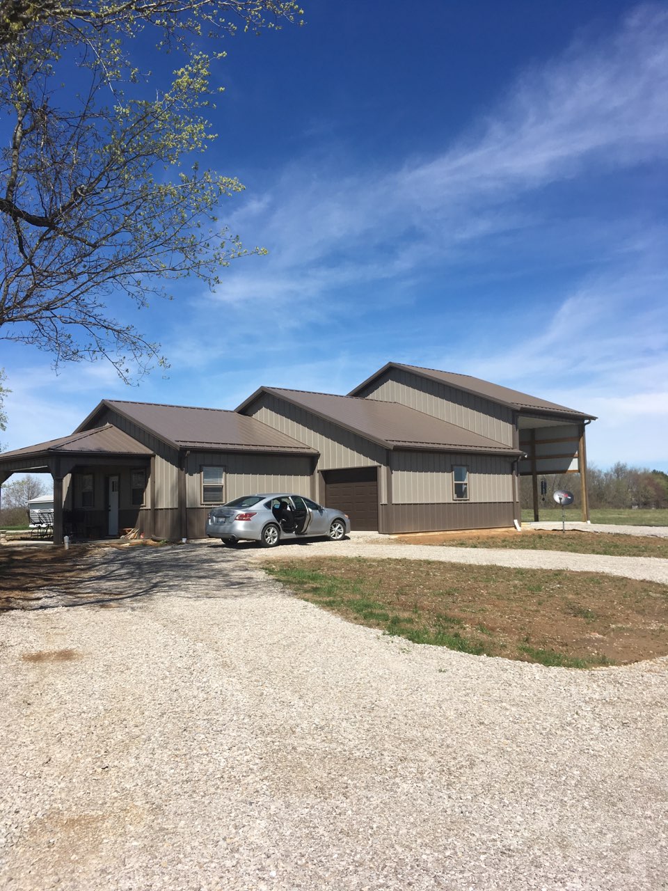 Pole Barn RV Storage with Living Quarters