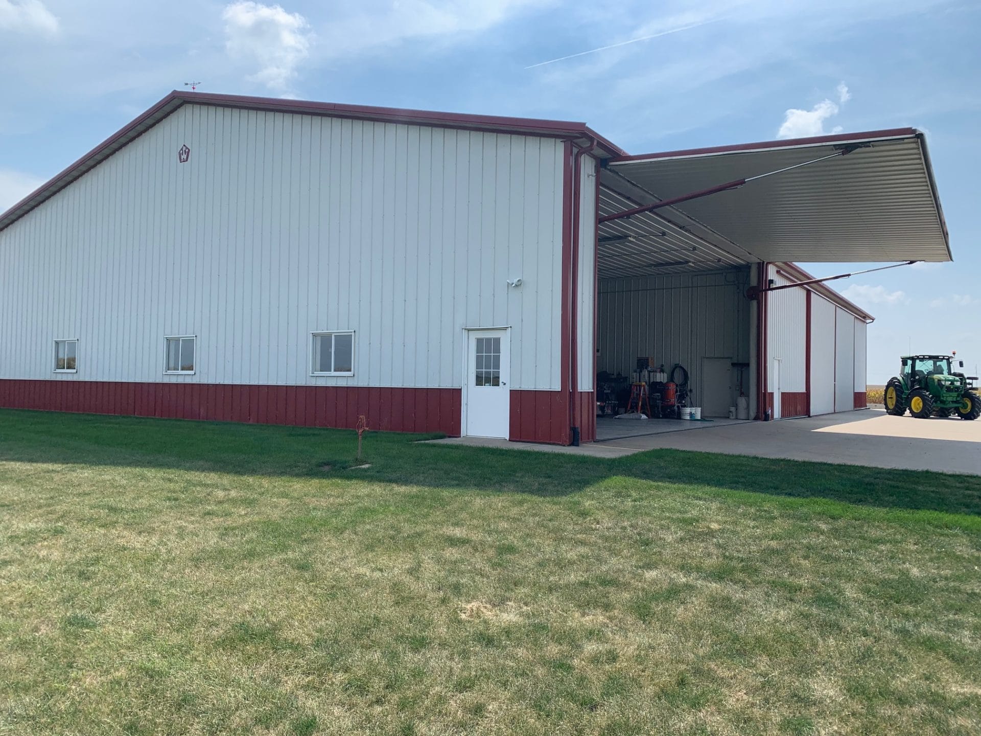 Equipment Storage with Hydraulic Door