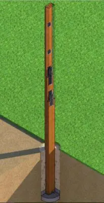 Walters Column System with a Ball Footing and Plates