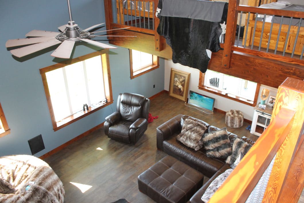 Steel Cabin Living Room