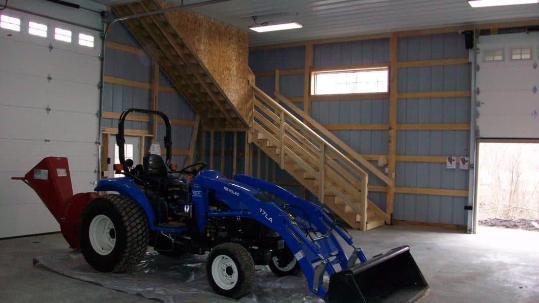 Pole Barn Tractor Storage