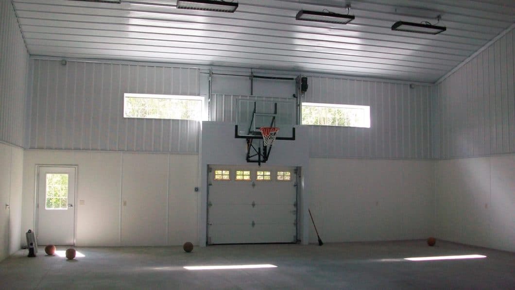 Basketball Hoop on Side Wall