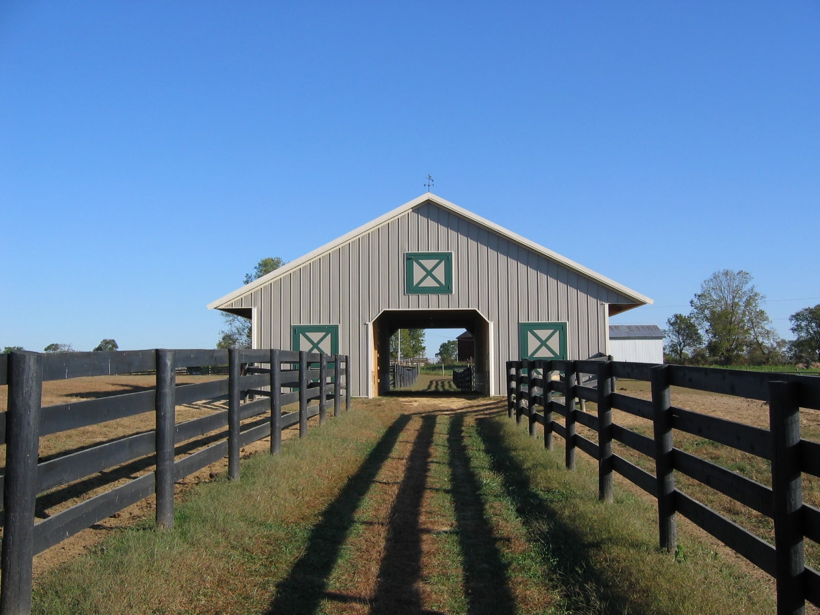 Pole Barn Run In Shed