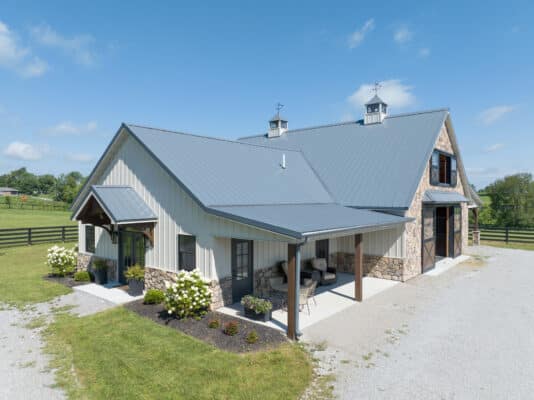 Horse Barn with Living Quarters - Walters Buildings