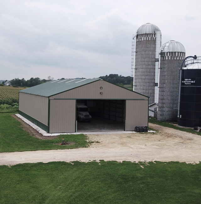 Custom Post-Frame Pole Barn in Augusta Wisconsin