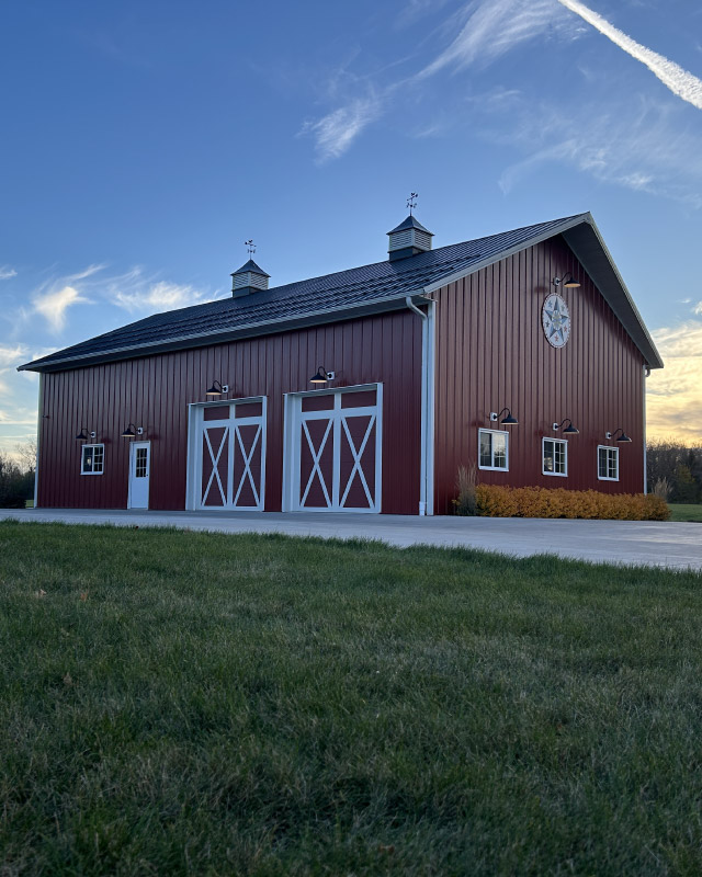 Post-Frame Pole Barn for Custom Equipment Storage