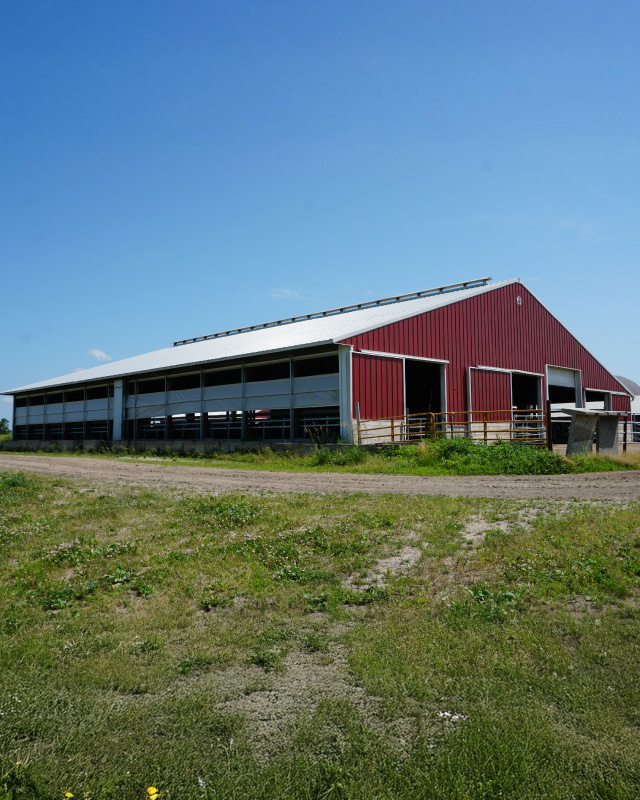 Post-Frame Dairy Stall Building Built by Walters Buildings
