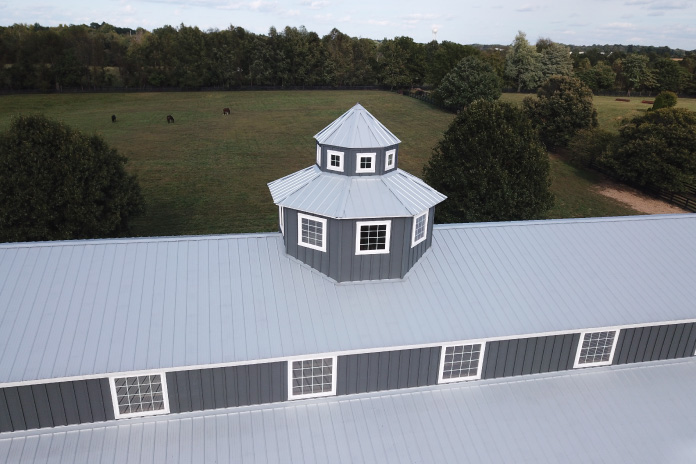 Exterior of Flying Cross Riding Arena