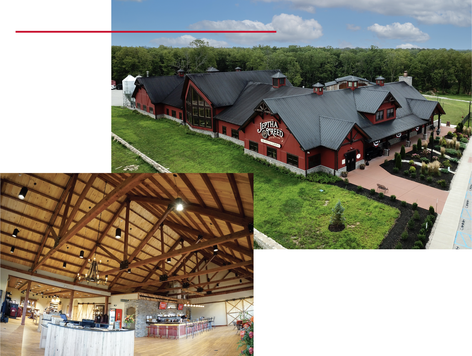 Interior and Exterior of Post Frame Building Project Done by Walters Building