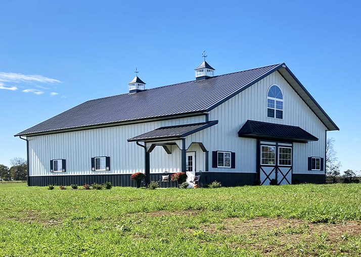 Post-Frame Garage Designed by Walters Building