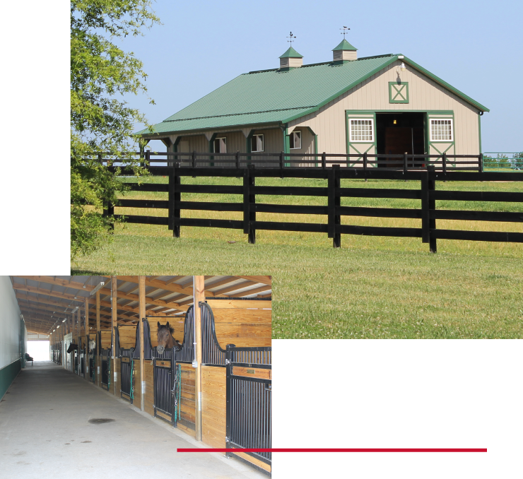 Pictures of Recent Horse Barn Projects