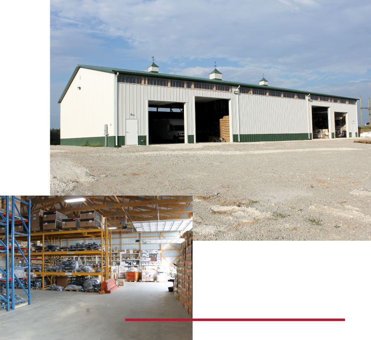 Industrial Building Exterior and Interior