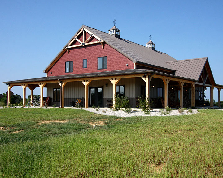 Barndominium With Wrap Around Patio