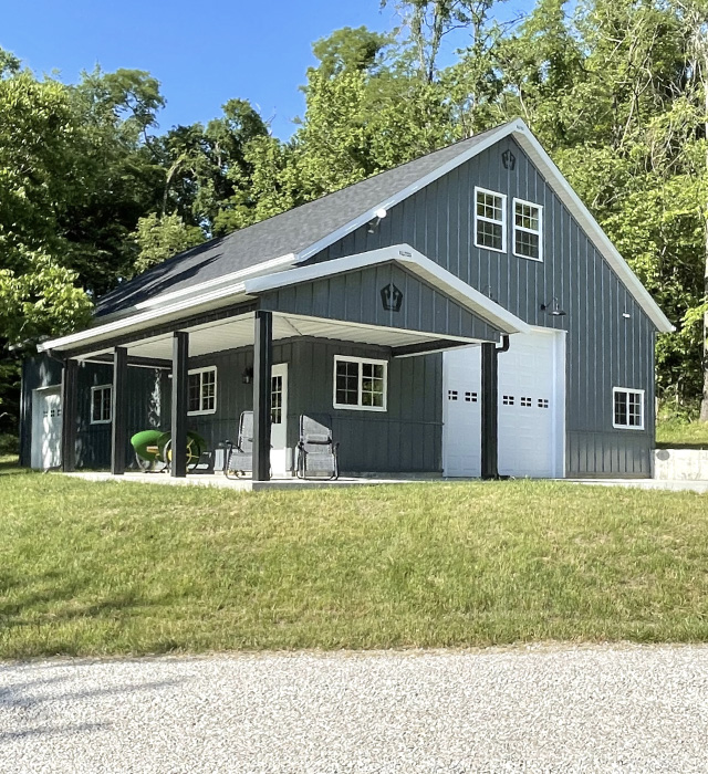 Custom Post-Frame Garage With Living Quarters