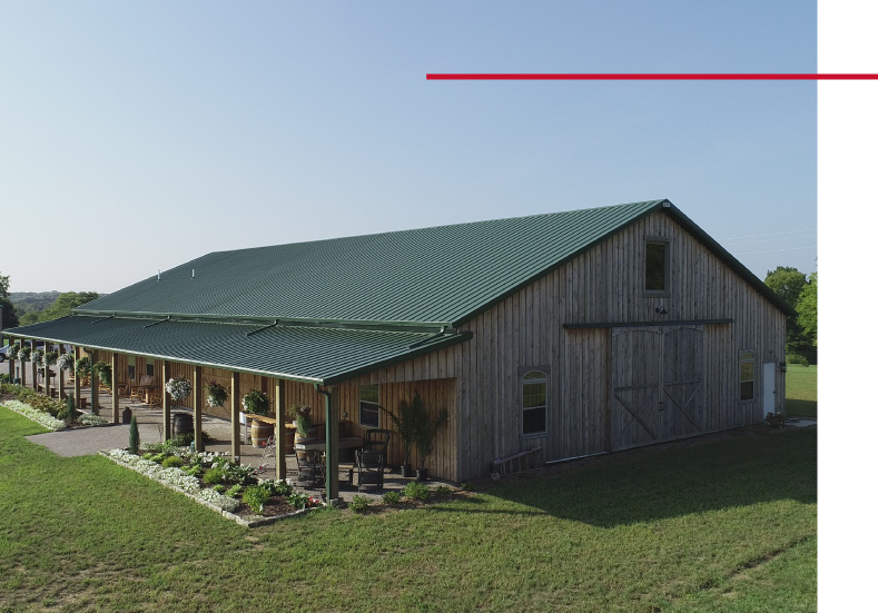 Make Your Own Post-Frame Wedding Venue