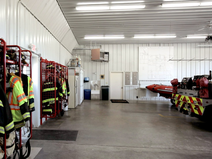 Interior Showing Gear Storage and Garage Space