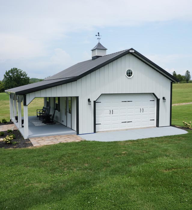 Pole Shed With Porch in Fisherville, Kentucky