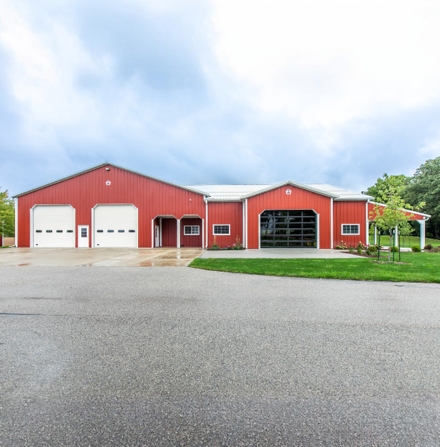 Antique Tractor Garage in Kenosha, Wisconsin