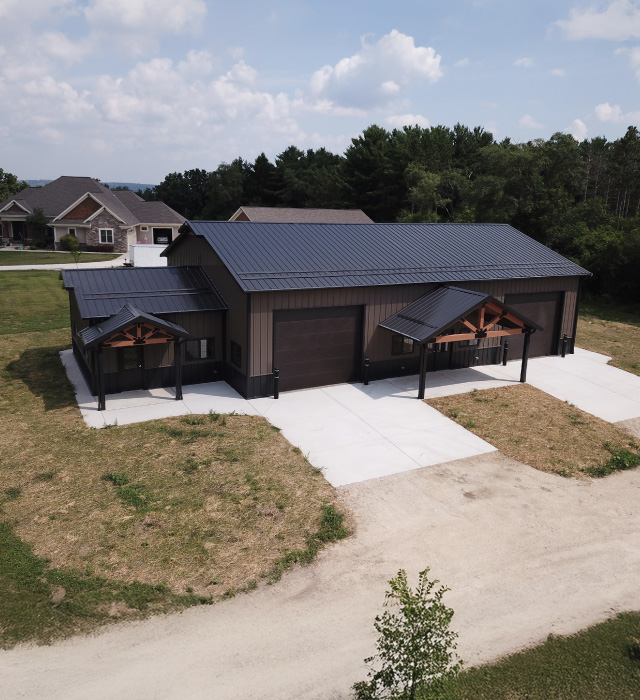 Gable Entrance Storage and Office in Whitewater Wisconsin