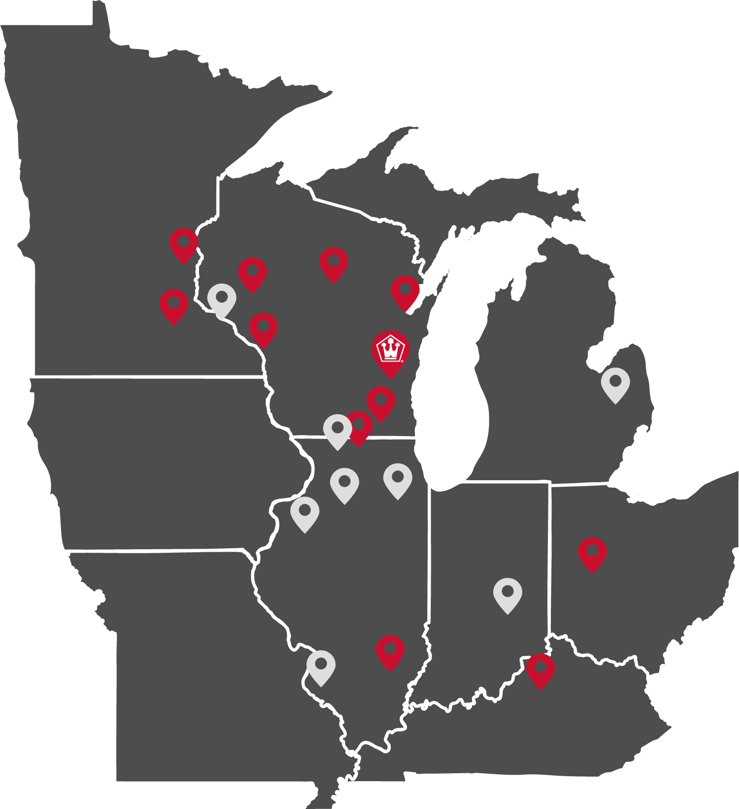 Walters Buildings Locations Map