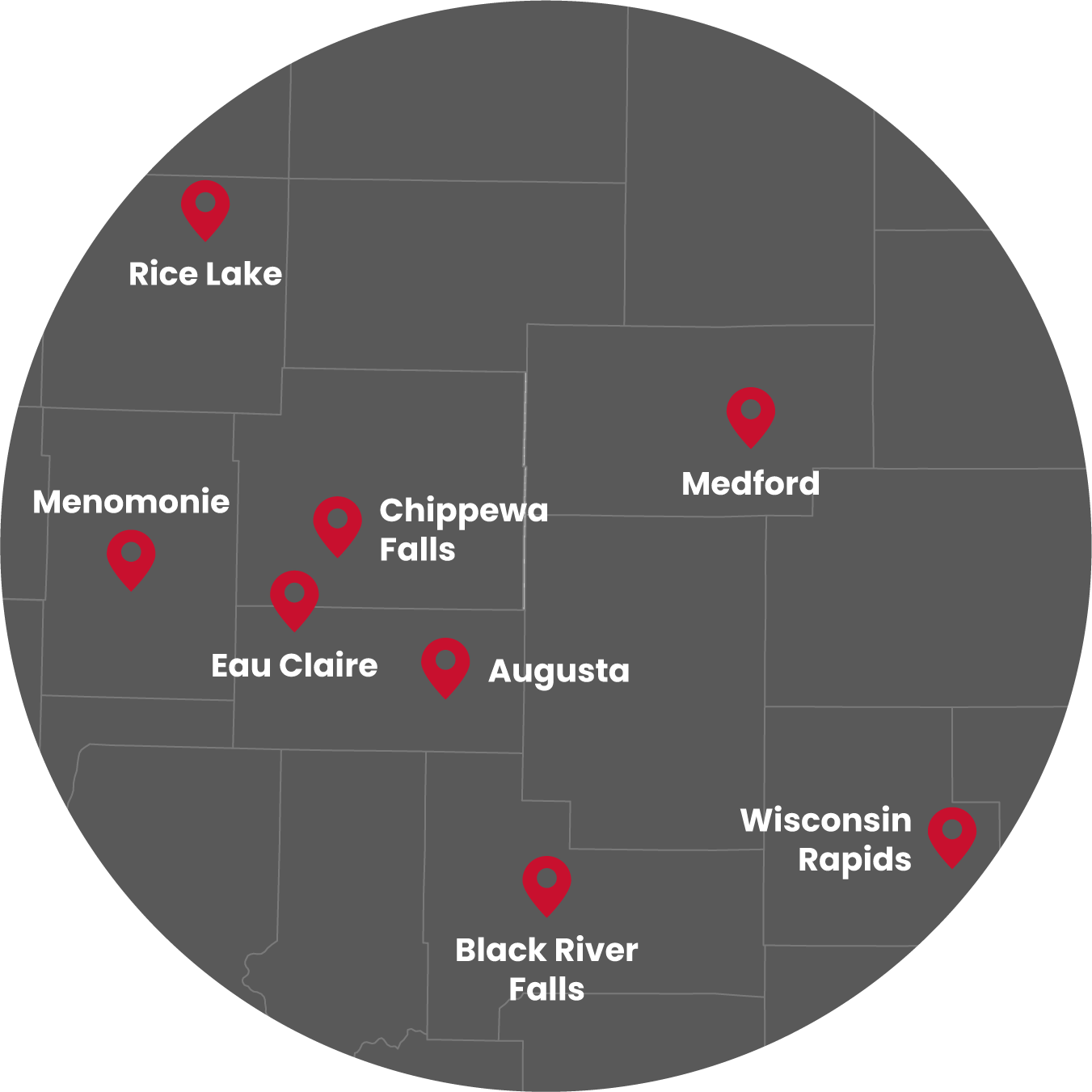 Walters Buildings Augusta Service Area Map