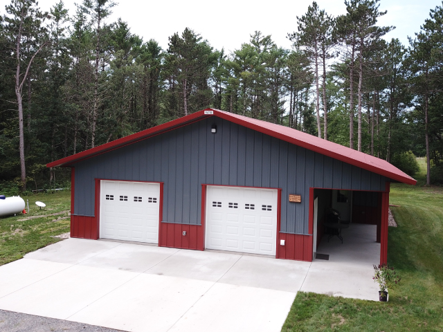 Post-Frame Residential Home in Dresser Wisconsin Post-Frame Residential Home in Dresser Wisconsin