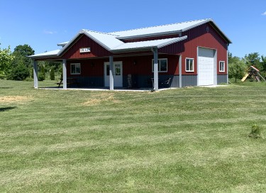 Post-Frame Hobby Garage in New Berlin, Wisconsin