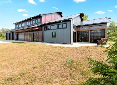Contemporary Steel Home in Elkhorn, Wisconsin