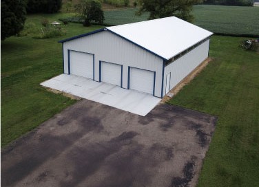 Custom Post-Frame Storage Building in Strum, Wisconsin