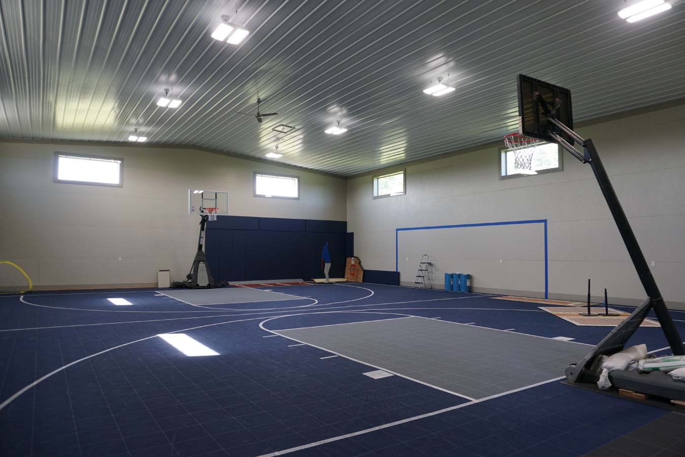 Pole Barn Basketball Gym