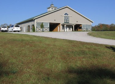 74' x 60' Post-Frame Horse Stable in Shelbyville, Kentucky