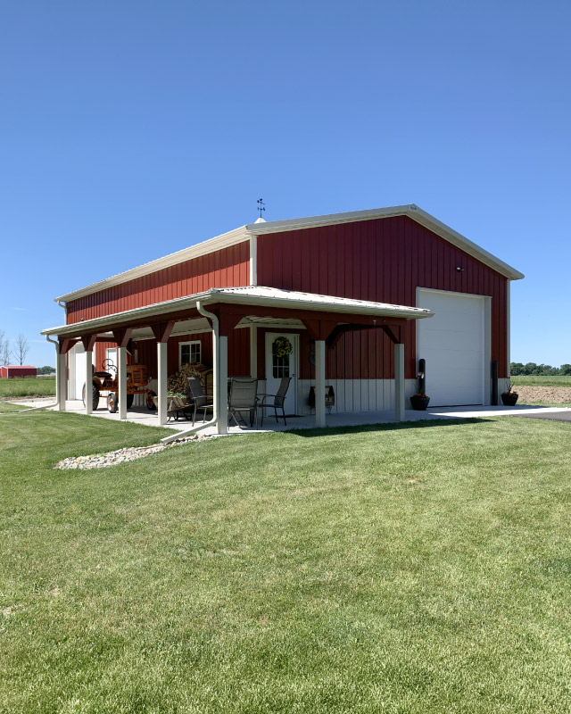 36' x 48' Custom Post-Frame Storage Building in Elkhorn, Wisconsin
