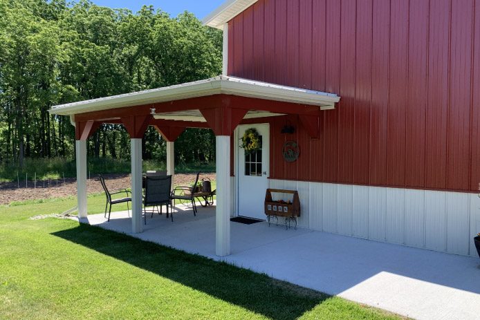 Side Entrance and Wraparound Porch
