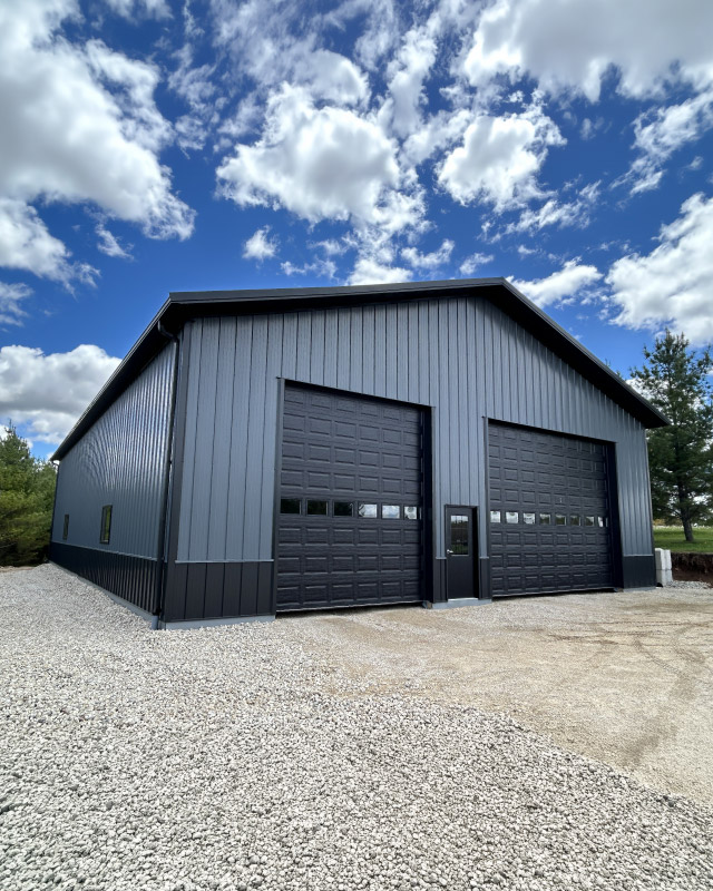 48' x 72' Custom Post-Frame Storage Building in Rubicon, Wisconsin
