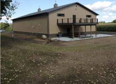 54' x 104' Custom Post-Frame Garage in Oshkosh, Wisconsin