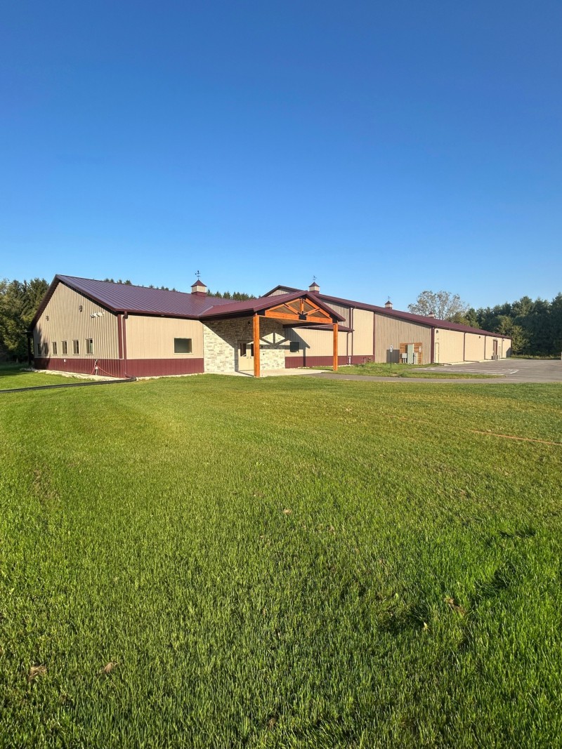 Horicon Marsh Archers 19,000-square-foot indoor archery range and clubhouse built by Walters Buildings in Wisconsin