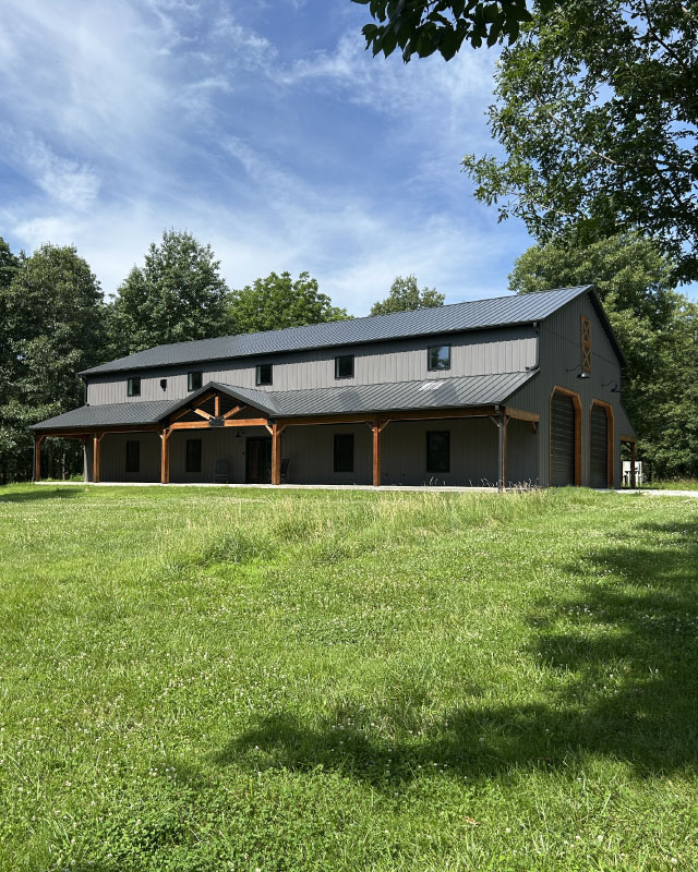 36′ x 80′ post-frame barndominium in Jacksonville, Illinois 36' x 80' post-frame barndominium in Jacksonville, Illinois