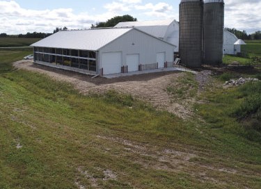 Free-Stall Post-Frame Barn in Cedarburg, Wisconsin