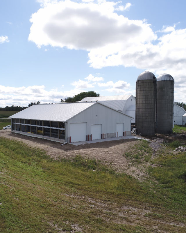 Post-Frame Cattle Barn in Cedarburg, Wisconsin Post-Frame Cattle Barn in Cedarburg, Wisconsin