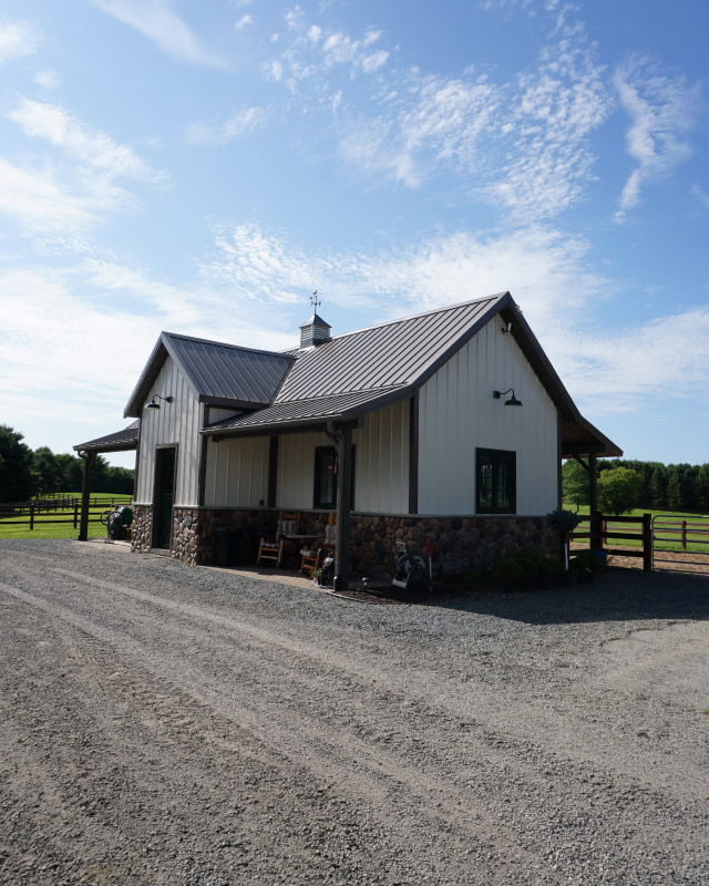 Two-Stall Horse Barn in Amery, Wisconsin Two-Stall Horse Barn in Amery, Wisconsin