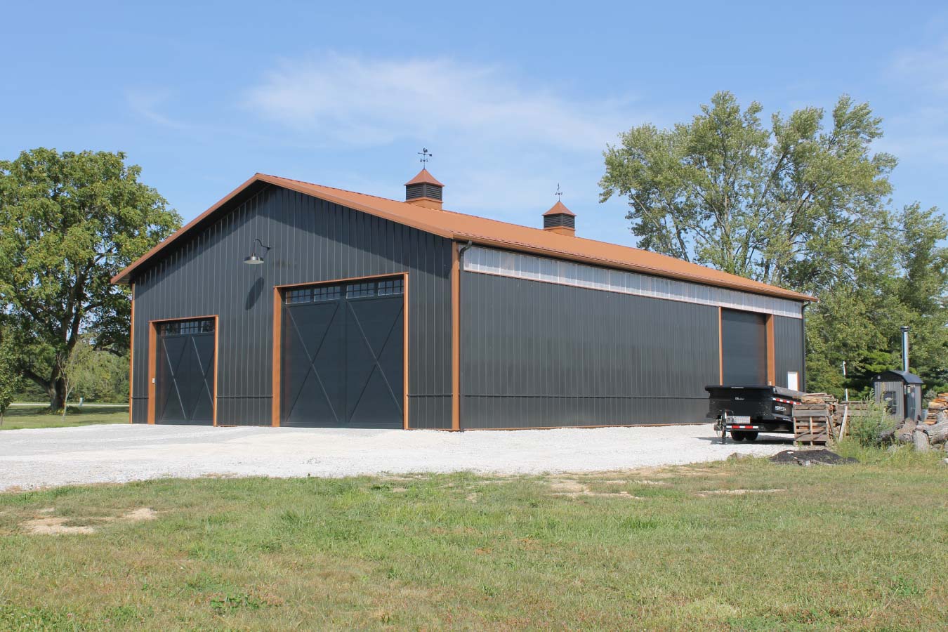 Equipment Storage with Cupolas