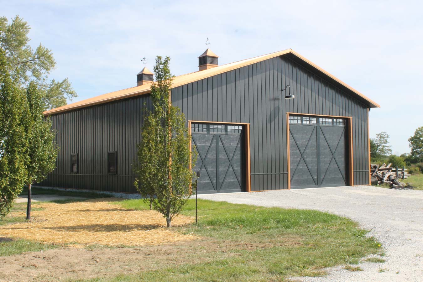 Metal Roof on Equipment Storage