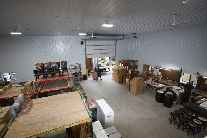 WB_NorthwoodsFurniture-ProjectPage_03-CustomFeatures 20-Foot Building Height for tall industrial clearance