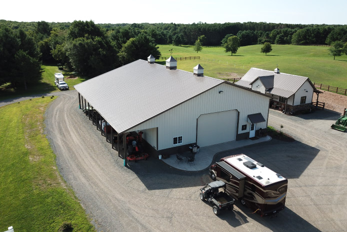 Aerial View of the Equipment Storage Building Aerial View of the Equipment Storage Building